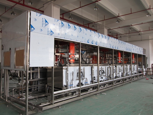 Máy làm sạch siêu âm tự động đa bể tự động đáp ứng các tiêu chuẩn của RoHS