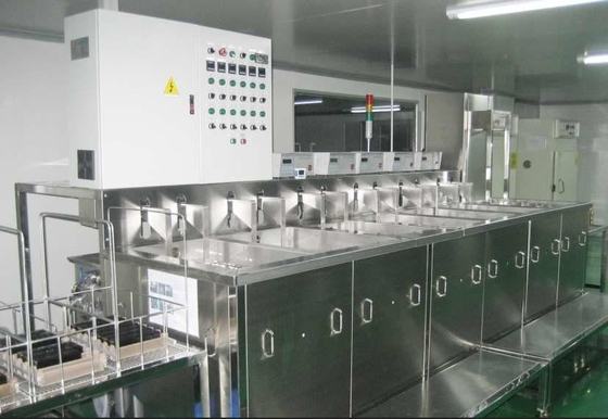 Máy làm sạch siêu âm bằng kính quang học Mười một khe hoàn toàn tự động PLC điều khiển